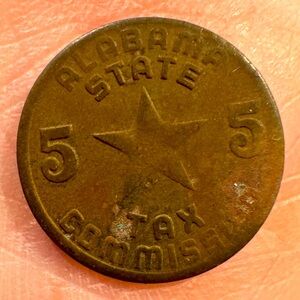 Vintage Alabama State Tax Token